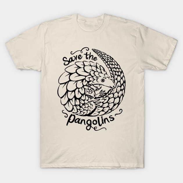 Cute Pangolin Gift - Save The Pangolins T-Shirt by bangtees